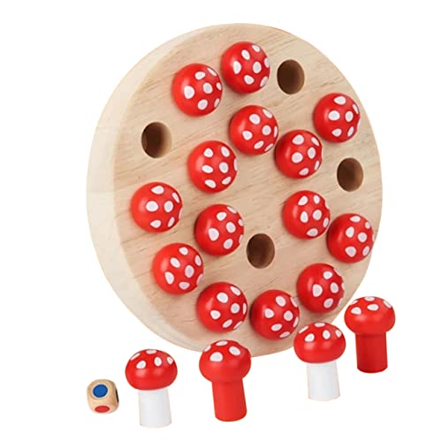 BESTonZON 1 Set Memory Schach Farbschachspiel Lernspielzeug Farbsortierspiel Eltern Kind Interaktionsspielzeug Farbgedächtnisspiel Frühes Lernspielzeug Logiktraining Schach Rot von BESTonZON