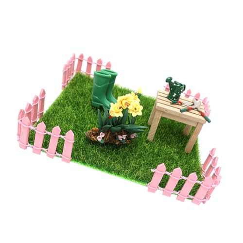 BESTonZON 1 Satz Mini-Gartenset miniaturfiguren miniaturen Figuren Mini-Gartendekorationen Sandtischmodell-Ornament Puppenhaus Bausatz Mini-Innenhof-Modell-Dekor Mini-Landschaftsdekor Foto von BESTonZON