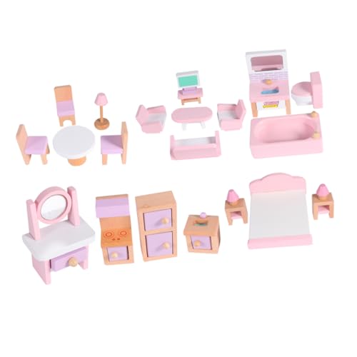 BESTonZON 1 Set Miniatur öbel Für Puppenhaus Aus Buchenholz Mini Dekoration Ornament Holzspielzeug Für Puppenhaus Zubehör Kreatives von BESTonZON