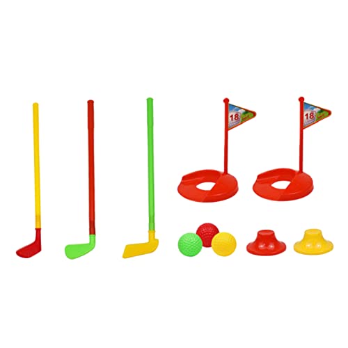 BESTonZON 1 Set Mit 10 Schlägern Spielzeug Für 1 Jährige Jungen Spielzeug Für Jungen Spielzeug Für Draußen Minigolfplatz Kinderspielzeug Golfer Spielzeug Für Kinder Eimer Golf von BESTonZON