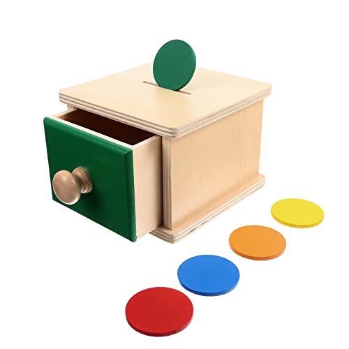 BESTonZON 1 Set Montessori Lehrmittel Münze Säuglingsspielzeug Kinderspielzeug Mädchenspielzeug Kleinkindspielzeug Kinderspielzeug Lernspielzeug Für 2+ Jahre Alt Ball Drop von BESTonZON