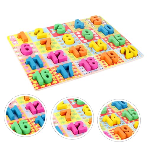 BESTonZON 1 Set Papierblock Inlay Spielzeug Puzzle Spielzeug Holzpuzzles Lernspielzeug von BESTonZON