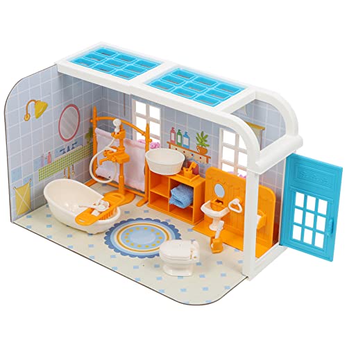 BESTonZON 1 Set Puppenhaus Babypuppen Zubehör Miniatur Möbel Mini Dekoration Mini Badewannen Bausatz Miniatur Zubehör Mini Modell Mini Badewanne Miniatur Modell von BESTonZON