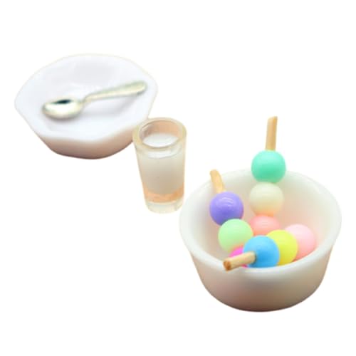 BESTonZON 1 Set Puppenhaus Modell Puppenhaus Ornamente Miniatur Dessert Mini Zubehör Mini Rollenspiel Puppenhaus Dessert Essen Mini Ornament von BESTonZON