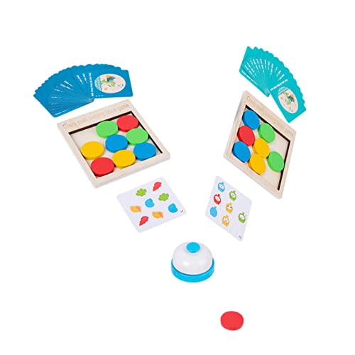 BESTonZON 1 Set Pusher Car Game Farberkennungsspielzeug Logisches Spielzeug Buntes Logisches Trainingsspielzeug Kinderspielzeug Kinderspielzeug Kinderspielzeug Lernspielzeug Holzspielzeug von BESTonZON