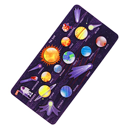 BESTonZON Pädagogisches Sonnensystem-Puzzle-Set für Jungen und Mädchen Weltraumspielzeug 3D-holzpuzzle für Die Kognitive Entwicklung von BESTonZON