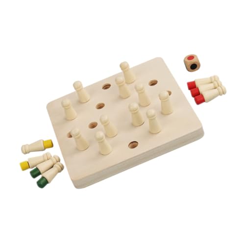 BESTonZON 1 Set Schachspiel Gedächtnisspiel Für Interaktives Lernspielzeug Zur Der Konzentration Und Merkfähigkeit Ideal Für 2 4 Spieler Buntes Design von BESTonZON