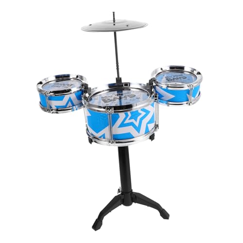 BESTonZON 1 Set Set Drum Kit Für Mädchen Für Musik Für Musikmusik Blue Plastic von BESTonZON