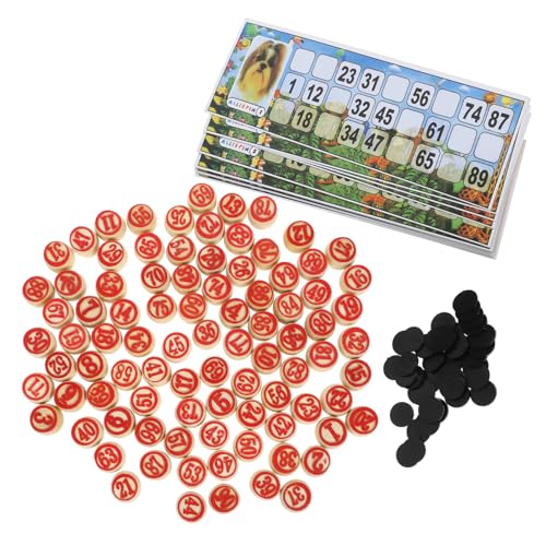 BESTonZON 1 Set Set Schachspiel Interessantes Bingospiel Partyspiel Bingo Zahlenschach Bingo Zahlenkarten Und Schach Haushalts Bingokarten Partybedarf Interessante Bingopapiere von BESTonZON