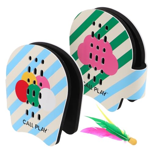 BESTonZON 1 Set Shouban Badminton Badminton Federbälle Pickles Strandpaddel Pickle Trainingsschläger Pickleball Paddel Paddel Rosa Und Blau Pickleball Maschine Pickleball von BESTonZON