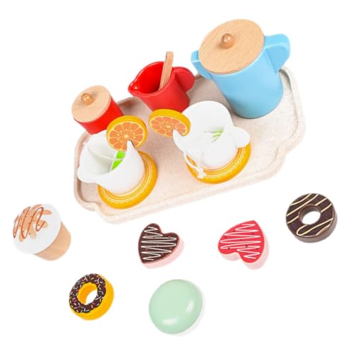 BESTonZON 1 Set Simuliertes Teeservice Spielküchenzubehör Rollenspiel Essensspielzeug Rollenspiel Dessertspielzeug Teezeitspielzeug Kinder Rollenspielspielzeug Geschirr von BESTonZON