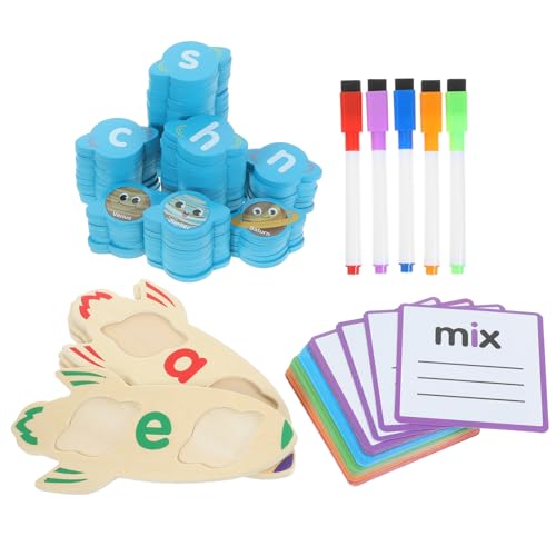 BESTonZON 1 Set Sortierspielzeug Aus Holz Für Kinder Alphabet Rechtschreibspiele Bildungsspielzeug Buchstaben Puzzle Kinder Buchstabenblock Kinder Buchstabenblock Lernspielzeug Lern von BESTonZON