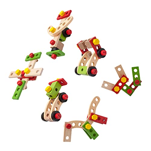 BESTonZON 1 Set Spielhaus Spielzeug Werkzeugkasten Spielzeug Holz Reparaturset Kinder Lernspielzeug Simulieren Reparatur Toolkit Spielzeug Kinder Reparaturspielzeug Rollenspiel Requisiten von BESTonZON