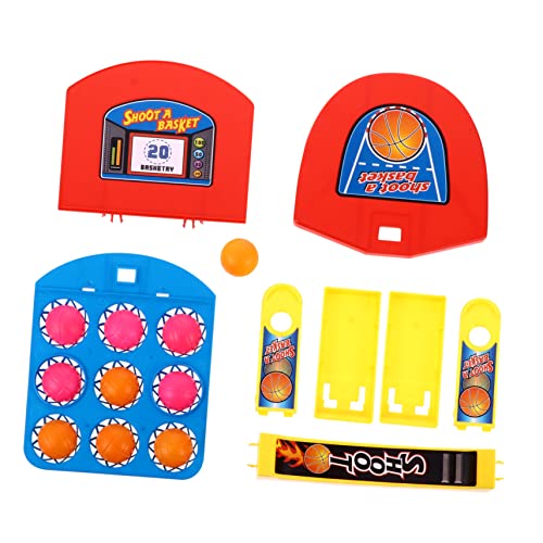 BESTonZON 1 Set Tischspiel Miniaturspielzeug Mini Basketbälle Basketball Spielzeug Lustiges Basketball Schießspiel Finger Basketballspiel Basketballkorb Für Kinder Interaktives von BESTonZON