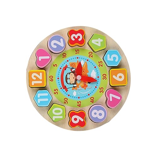 BESTonZON 1 Set Uhr Spielzeug Puzzle Spielzeug Digitaluhren Kinder Lernspielzeug Lehr Stechuhr Lernspielzeug Für Kinder Passende Uhr Kinderspielzeug Kleinkind Spielzeug Puzzle von BESTonZON