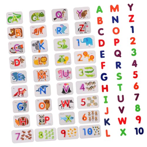 BESTonZON 1 Set Zahlen Alphabet Puzzle Für Kinder Kognitives Spielzeug Kinder Lernspielzeug Wort Rechtschreib Puzzle Passendes Spielzeug Buchstaben Spielzeug Erkenntnis Spielzeug von BESTonZON