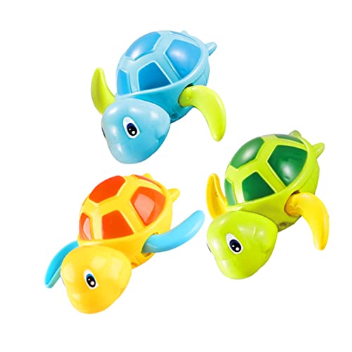 BESTonZON 1 Set Zum Spielen Von Wasser Aufziehspielzeug Badespielzeug Uhrwerk Spielzeug Kinder Badezimmer Schwimmspielzeug Babyparty Schwimmschildkröte Badespielzeug von BESTonZON