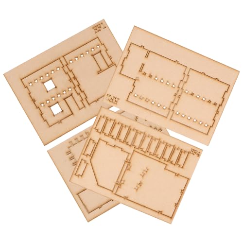 BESTonZON 1 Set Zweistöckiges Hausmodell Kinderpuzzle Puzzle Für Kinder Puzzle Für Kinder Puzzle Für Erwachsene 3D Puzzle Für Erwachsene Kleinkindpuzzle 3D Hüttenpuzzle von BESTonZON