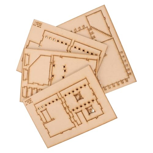 BESTonZON 1 Set Zweistöckiges Hausmodell Puzzle Für Erwachsene 3D Puzzles Für Erwachsene 3D Puzzles Für Kinder Puzzle Für Kinder Kleinkind Puzzle Coole 3D Puzzles Für Kinder Baupuzzle von BESTonZON