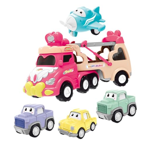 BESTonZON 1 Set ädchen Shop Truck Lernspielzeug Mit Rückziehfunktion Für Kleinkinder Inertia Lastwagen Spielzeugauto Pink Für von BESTonZON