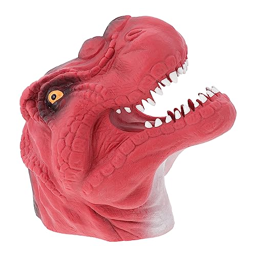 BESTonZON Dino Kopf Fingerpuppe 2er Set Dinosaurier Fingerpuppen Interaktive Dino Handpuppen Für Weiche Fingerpuppen Für Jungen Und Ädchen von BESTonZON