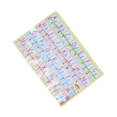 BESTonZON 1 Stück Englisches Alphabet Wanddiagramm Kinder Lerndiagramme Kinder Kleinkind Lernplakat Alphabet Poster Für Kleinkinder Kidcraft Spielset Buchstaben Rechtschreibtabelle von BESTonZON