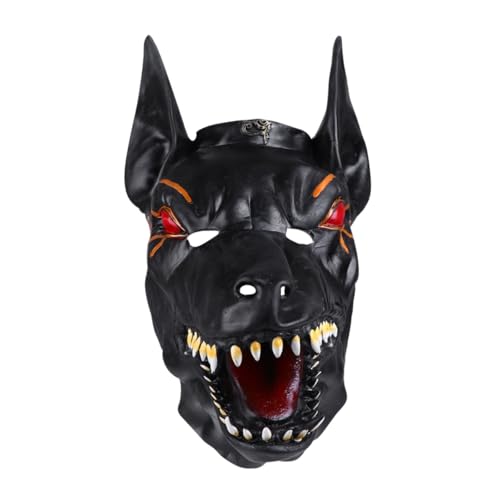 BESTonZON 1 Stück Halloween Ball Dress Up Gruselige Wolf Kapuzenmaske Horror Halloween Wolf Gruselige Horror Wolf Kopfbedeckung Cosplay Party Horror von BESTonZON