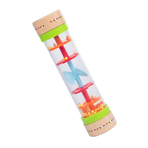 BESTonZON Regen-Sound-Tube-Spielzeug für Jungen und Mädchen Pädagogisches Musikinstrument Holzspielzeug Regenmacher Babyspielzeug Schüttelspielzeug für Kinder von BESTonZON