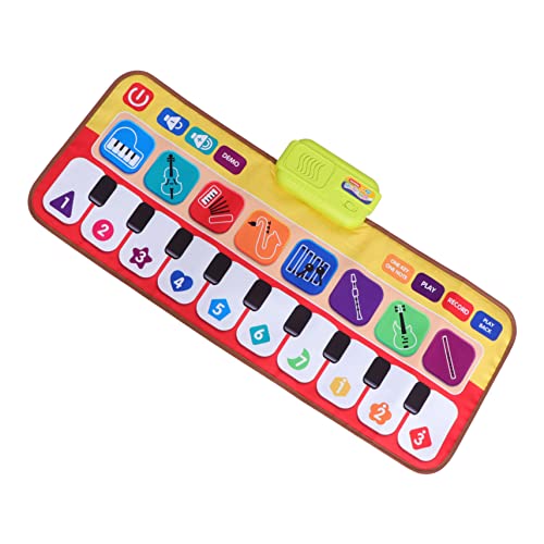 BESTonZON 1 Stück Klavier Teppich kinderinstrumente musikinstrumente für für Babys musikspielzeug Piano mat Kid Toys Bildungsspielzeug Tastaturmatte für Klavier Stoff von BESTonZON