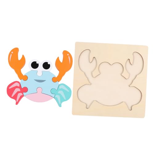 BESTonZON 1 Stück Puzzle Lernspielzeug Für Kinder Und Kleinkindspielzeug Kleinkind Lernspielzeug Cartoon Puzzle Kinderspielzeug Kinderspielzeug Aus Holz von BESTonZON