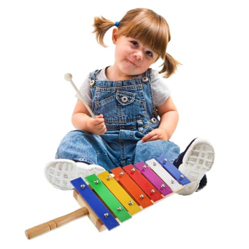 BESTonZON 1 Stück Siebenton Aluminium Banjo Xylophon Percussion Spielzeug Xylophon Instrument Spielzeug Kleinkind Instrument Spielzeug Kinder Xylophon Instrument Xylophon von BESTonZON