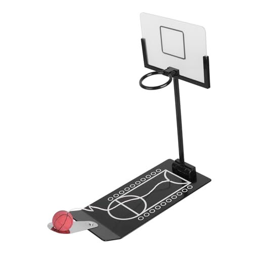 BESTonZON 1 Stück Zusammenklappbare Basketballmaschine Reise Sportspiel Spielzeug Basketball Brettspiele Basketballkorb Spielset Tisch Sportspiele Basketballkorb Spieltisch von BESTonZON