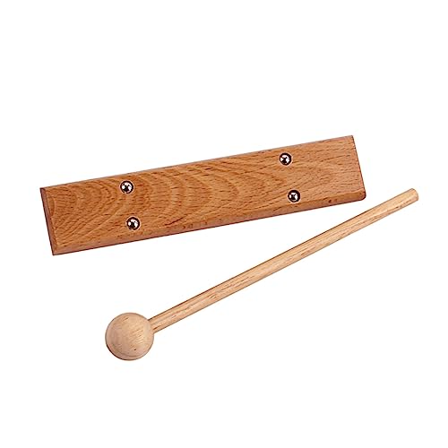 BESTonZON 1-ton-gong Kinderspielzeug Schlagwerk Windglocke Kleinkindspielzeug Musikalisches Xylophon-Klavier Hand Klopft Klavier Musikspielzeug Für Kinder Musikinstrumente Für Kinder Brown von BESTonZON