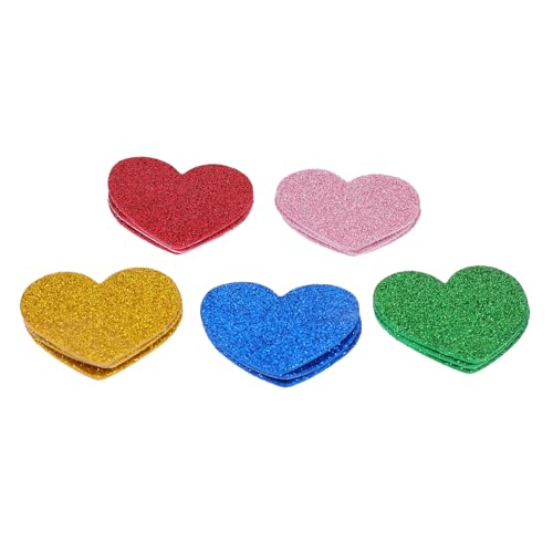 BESTonZON 10 Aufkleber Kühlschrankmagnete für Kinder Kinderzimmerdekoration kinderzimmer Dekoration Bastelbedarf für Kinder slico kühlschrankdeo Typ Heart Bildungsabziehbild Plastik Colorful von BESTonZON