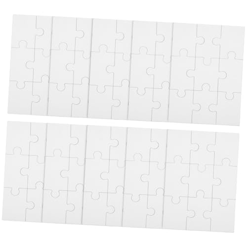 BESTonZON 10 Blatt Teiliges DIY Blanko Puzzle Leere Bemalbare Puzzleteile aus Karton Kreativset zum Zeichnen Malen und Gestalten für Geburtstags und BESTonZON 10 Blatt Teiliges DIY Blanko Puzzle Leere Bemalbare Puzzleteile aus Karton Kreativset zum Zeichnen Malen und Gestalten für Geburtstags und von BESTonZON