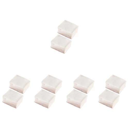 BESTonZON 10 STK Simuliertes Tofu-Modell Brot Zubehör Schaumstoff-Food- -Requisite Food-Modell Lebensechter Tofu Tofu-Modell Für Die Küche Simulation Gefälschte Früchte Künstlich PVC Weiß von BESTonZON