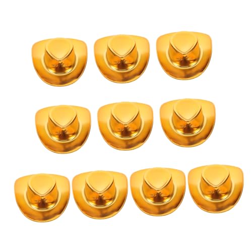 BESTonZON 10 Stück Mini Cowboy Hüte mit Glitzereffekt Kleine Western Hüte aus Kunststoff Vielseitig für Puppendeko DIY Bastelprojekte Partydeko Sichere und Trendige Accessoires BESTonZON 10 Stück Mini Cowboy Hüte mit Glitzereffekt Kleine Western Hüte aus Kunststoff Vielseitig für Puppendeko DIY Bastelprojekte Partydeko Sichere und Trendige Accessoires von BESTonZON