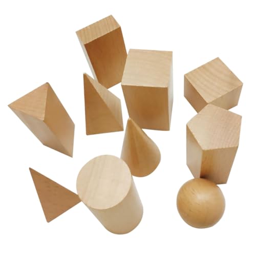 BESTonZON 10 Stück Teiliges Geometrisches Bauklötze Buchenholz Pädagogisches Lernspielzeug für Fördert Kognitive Fähigkeiten Kreativität und Geometrisches Verständnis Kompakt und Tragbar BESTonZON 10 Stück Teiliges Geometrisches Bauklötze Buchenholz Pädagogisches Lernspielzeug für Fördert Kognitive Fähigkeiten Kreativität und Geometrisches Verständnis Kompakt und Tragbar von BESTonZON