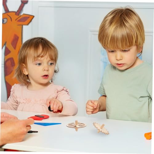 BESTonZON 10 Stück Teiliges Holzkreisel Bastelset für DIY Unbemalt Robustes Holzspielzeug zur Feinmotorik Hand Auge koordination Kindergarten Party Mitgebsel Kreative Malspaß BESTonZON 10 Stück Teiliges Holzkreisel Bastelset für DIY Unbemalt Robustes Holzspielzeug zur Feinmotorik Hand Auge koordination Kindergarten Party Mitgebsel Kreative Malspaß von BESTonZON