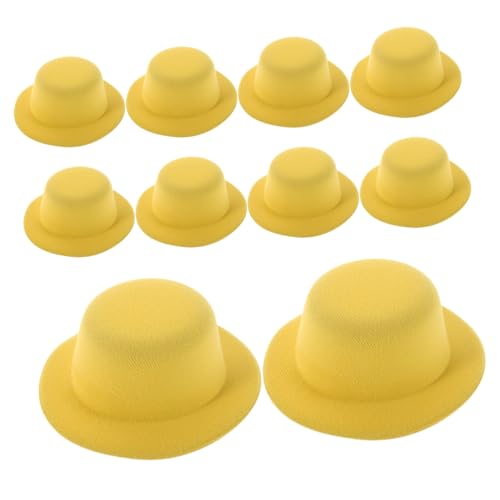 BESTonZON 10 Stück Teiliges Mini Miniatur-hüte Handmade Kleine Mini Top Hats Leichte DIY Bastelprojekte für Puppen Haustiere Festliche Dekorationen und Haaraccessoires BESTonZON 10 Stück Teiliges Mini Miniatur-hüte Handmade Kleine Mini Top Hats Leichte DIY Bastelprojekte für Puppen Haustiere Festliche Dekorationen und Haaraccessoires von BESTonZON