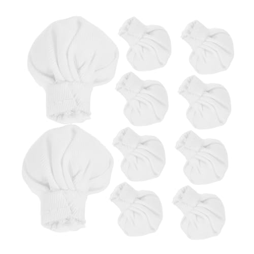 BESTonZON 10 Stück Teiliges Mini Stoff Kochmützen Weiß Robuste Mini Hüte für DIY Puppenhaus Dekoration Kreative Bastelaccessoires für Miniatur Szenen und Puppen BESTonZON 10 Stück Teiliges Mini Stoff Kochmützen Weiß Robuste Mini Hüte für DIY Puppenhaus Dekoration Kreative Bastelaccessoires für Miniatur Szenen und Puppen von BESTonZON