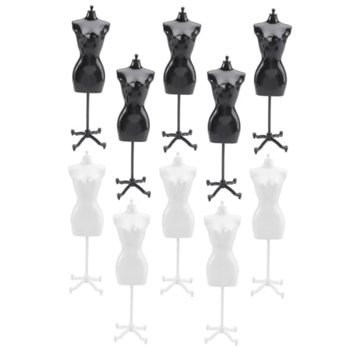 BESTonZON 10 Stück Teiliges Miniatur Puppenkleiderbügel aus Hochwertigem Kunststoff Stabiles Puppenhaus Zubehör Kompakter Puppenkleiderständer für Miniaturdekoration BESTonZON 10 Stück Teiliges Miniatur Puppenkleiderbügel aus Hochwertigem Kunststoff Stabiles Puppenhaus Zubehör Kompakter Puppenkleiderständer für Miniaturdekoration von BESTonZON