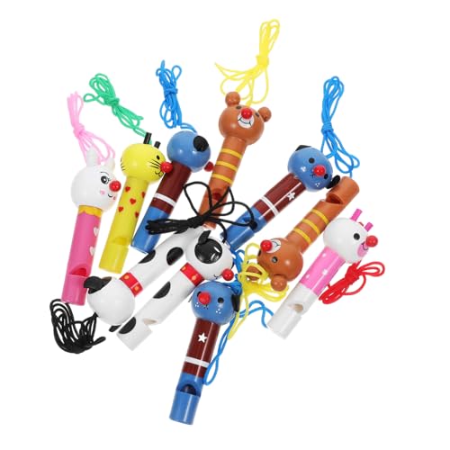BESTonZON 10 Stück Teiliges Tiermotiv Holzpfeifen Leicht Sicher Langlebig als Partyfüllung und Pädagogisches für Ab Jahren BESTonZON 10 Stück Teiliges Tiermotiv Holzpfeifen Leicht Sicher Langlebig als Partyfüllung und Pädagogisches für Ab Jahren von BESTonZON