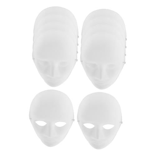 BESTonZON DIY Vollgesichtsmaske Für Halloween Weiße Papiermaske Zum Ausmalen Für Kostümpartys Karneval Und Cosplay Kreative Maskerade Masken Für änner Und Frauen von BESTonZON