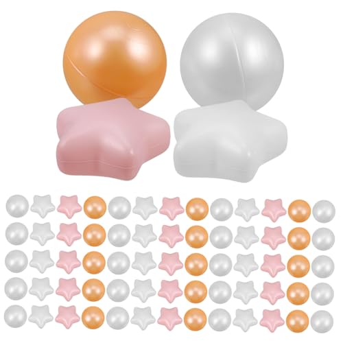 BESTonZON 100 Stück Bunte Kunststoff Bälle für Kinderpool Spielzelt Babyspielzeug und Sicher aus Eva Material Vielseitig Verwendbar für Drinnen und Draußen BESTonZON 100 Stück Bunte Kunststoff Bälle für Kinderpool Spielzelt Babyspielzeug und Sicher aus Eva Material Vielseitig Verwendbar für Drinnen und Draußen von BESTonZON