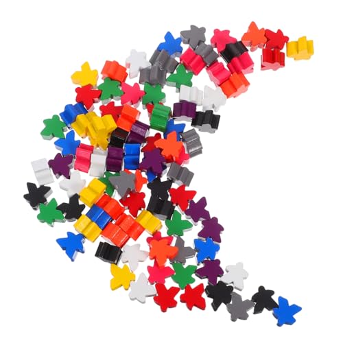 BESTonZON 100 Stück Farbige hölzerne Schachstücke Klassenzimmerspiel -Token Mehrfarbige Spiele-Token Mehrfarbige Meeples hölzerne Meeples Brettspiel Familienschachzubehör Minifiguren BESTonZON 100 Stück Farbige hölzerne Schachstücke Klassenzimmerspiel -Token Mehrfarbige Spiele-Token Mehrfarbige Meeples hölzerne Meeples Brettspiel Familienschachzubehör Minifiguren von BESTonZON