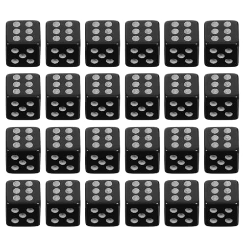 BESTonZON 100 Stück Schwarze Mini-Würfel – kleine 6-seitige Würfel für Brettspiele, Partyspiele, Lehren, Lernen, Mathematik, Aktivitäten, Mottopartys BESTonZON 100 Stück Schwarze Mini-Würfel – kleine 6-seitige Würfel für Brettspiele, Partyspiele, Lehren, Lernen, Mathematik, Aktivitäten, Mottopartys von BESTonZON