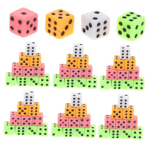 BESTonZON 100-Teiliges Set kleines Würfelspiel Party Spiele interaktive Spiele unterhaltungsspiele spielewürfel Bunte Würfel Partyspiele Würfel Mathe-Lehrwürfel Taschenwürfel Acryl von BESTonZON