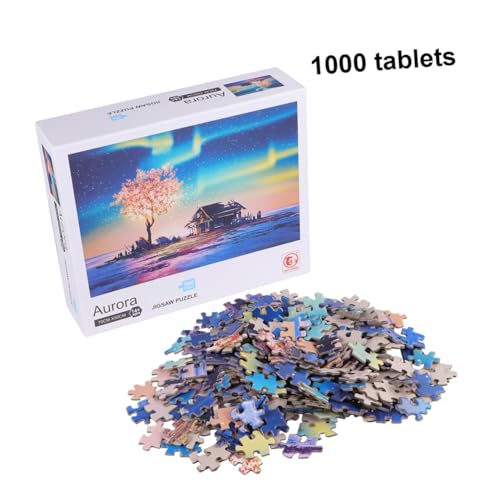 BESTonZON 1000 Stück Kinderpuzzle Kinderpuzzle Für Erwachsene Kinderpuzzle Brückenpuzzle Frühpädagogisches Lernpuzzle von BESTonZON