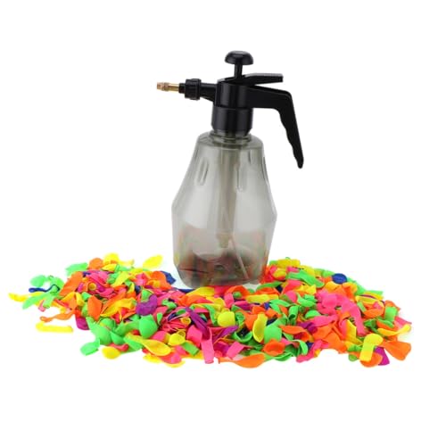 BESTonZON 1000 Stück Wasserspritzflasche mit Selbstschließenden Wasserballons Nachfüllset Manuell Befüllbar Robustes Outdoor für Garten Karneval Bunte Farben Spaß Zufällige Zufällige Farbe BESTonZON 1000 Stück Wasserspritzflasche mit Selbstschließenden Wasserballons Nachfüllset Manuell Befüllbar Robustes Outdoor für Garten Karneval Bunte Farben Spaß Zufällige Zufällige Farbe von BESTonZON